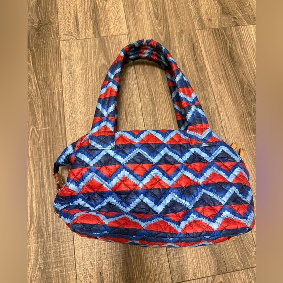 MZ Wallace Medium SUTTON Quilted Nylon Zig Zag Oxford Crossbody Handbag - Picture 9 of 12